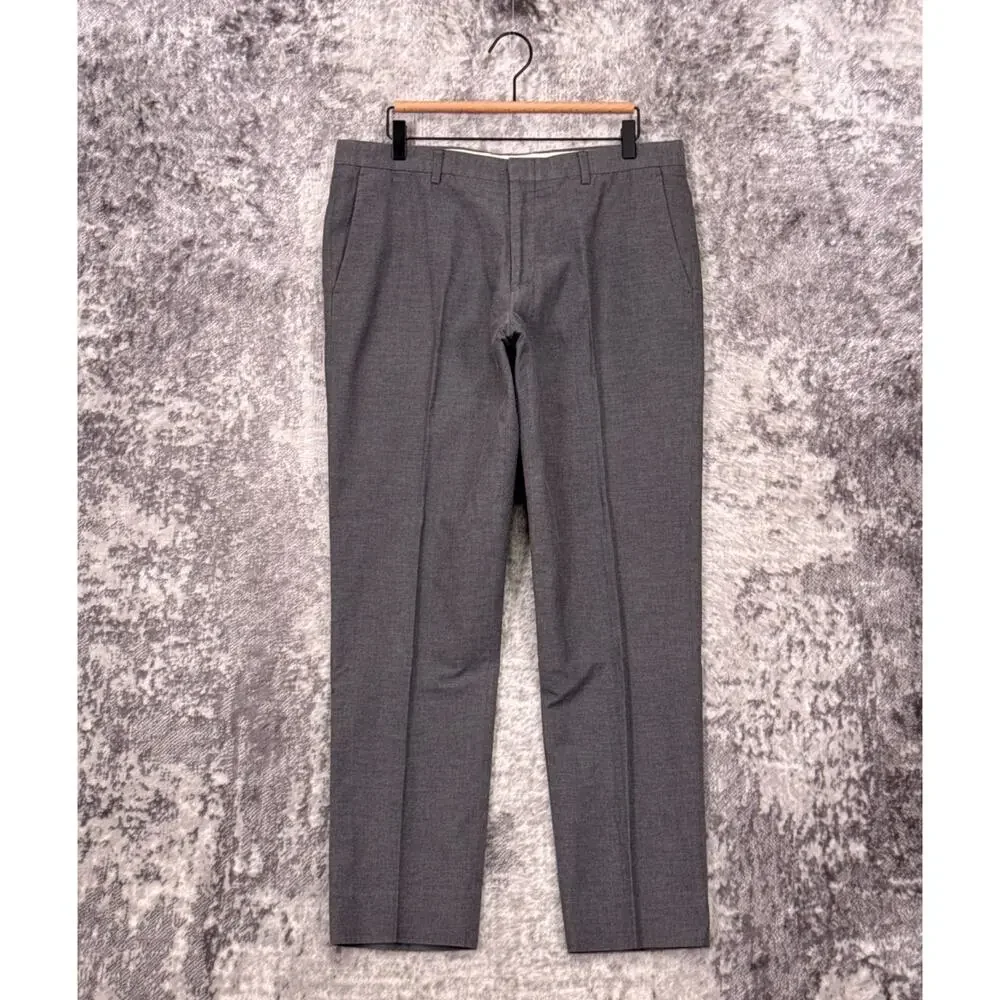 J Crew Ludlow Slim Suit 40 L Mens Gray Italian Cotton 2 Piece